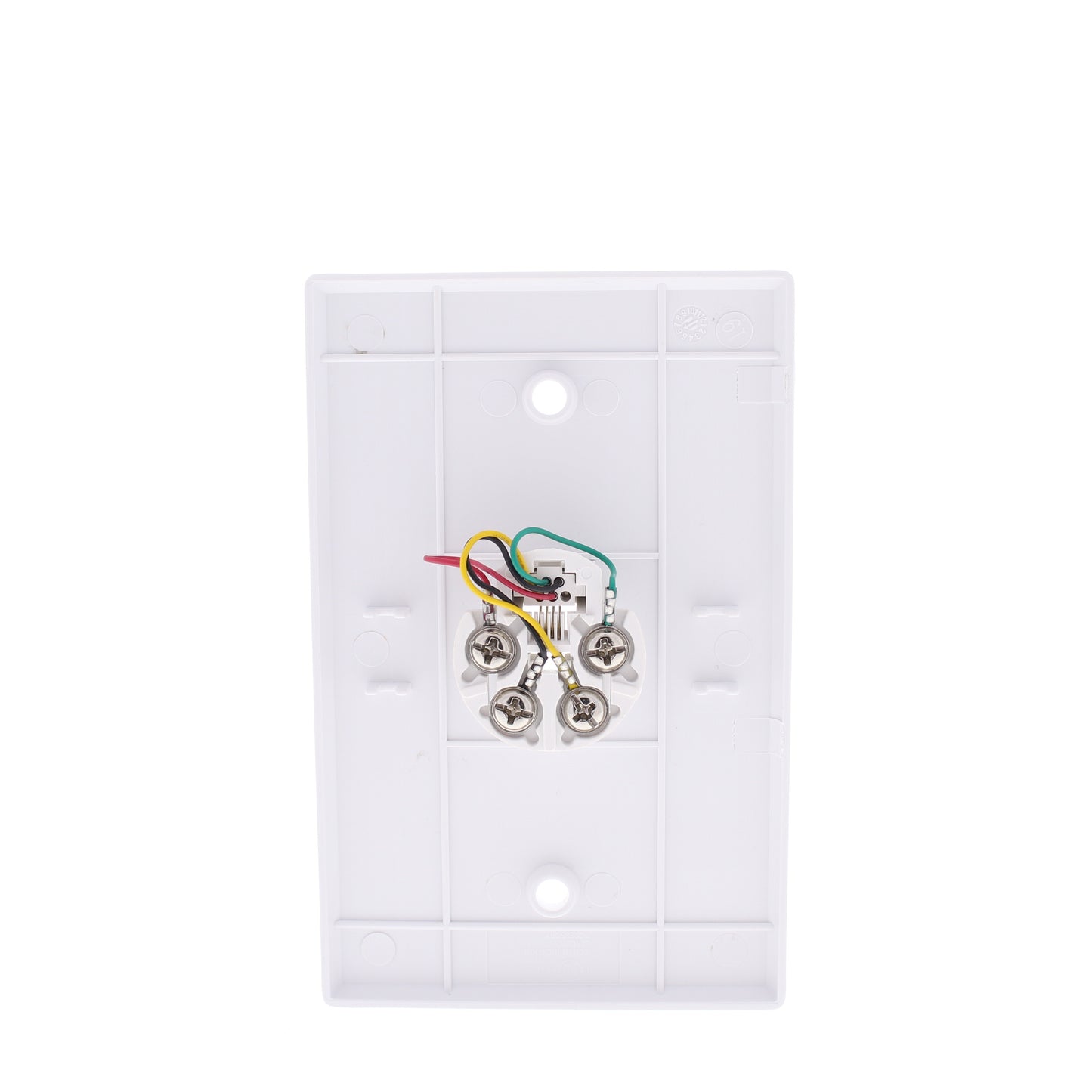 Eaton 3533-4W White 1-Gang Phone Jack Unbreakable Mid-Size Wallplate Cover 15pcs