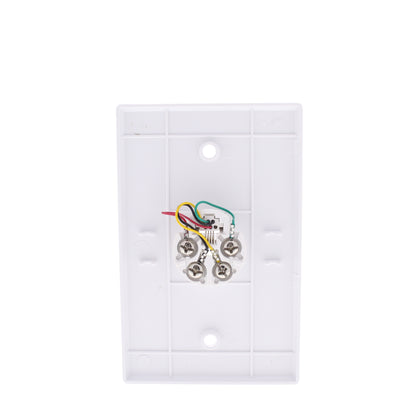 Eaton 3533-4W White 1-Gang Phone Jack Unbreakable Mid-Size Wallplate Cover 15pcs