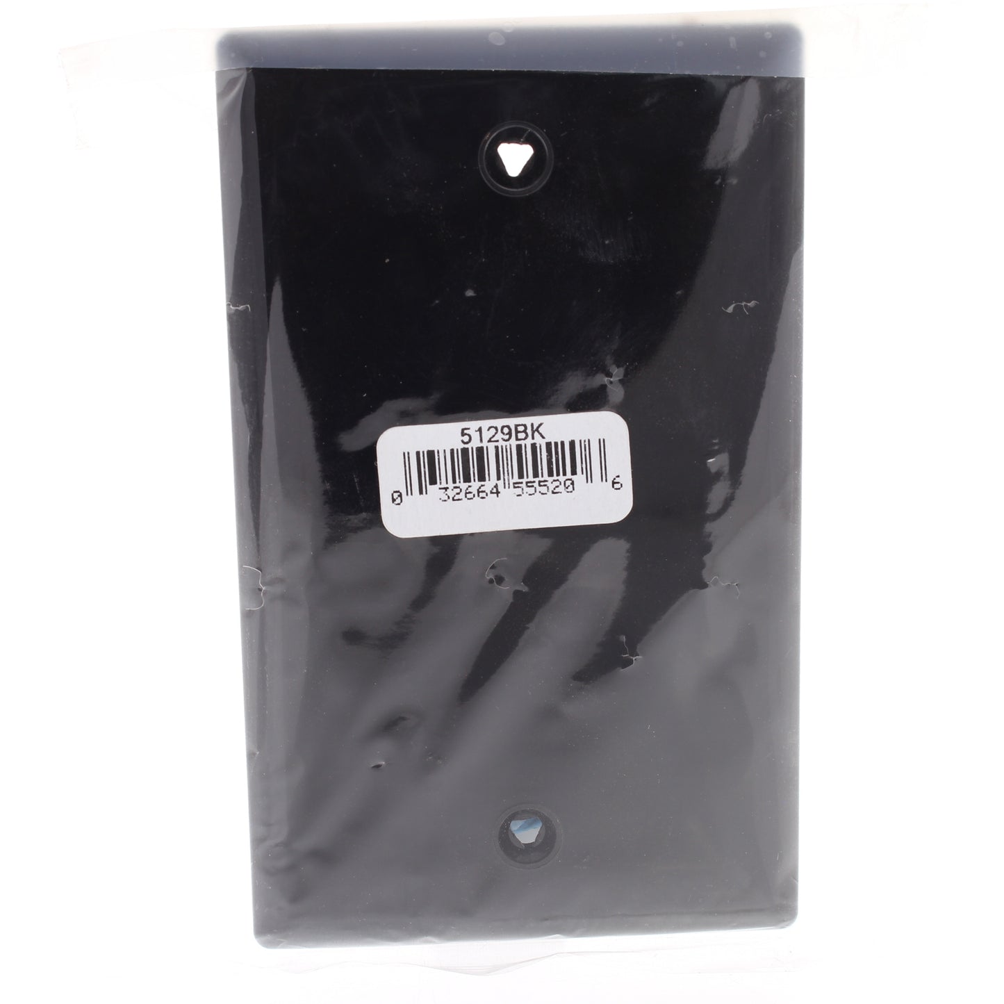 Eaton 5129BK Black 1-Gang Blank Unbreakable Nylon Wallplate Cover Box Mount