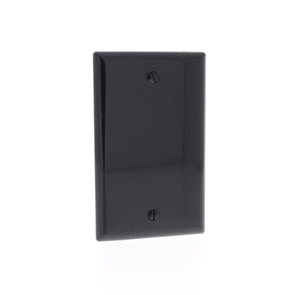Eaton 5129BK Black 1-Gang Blank Unbreakable Nylon Wallplate Cover Box Mount