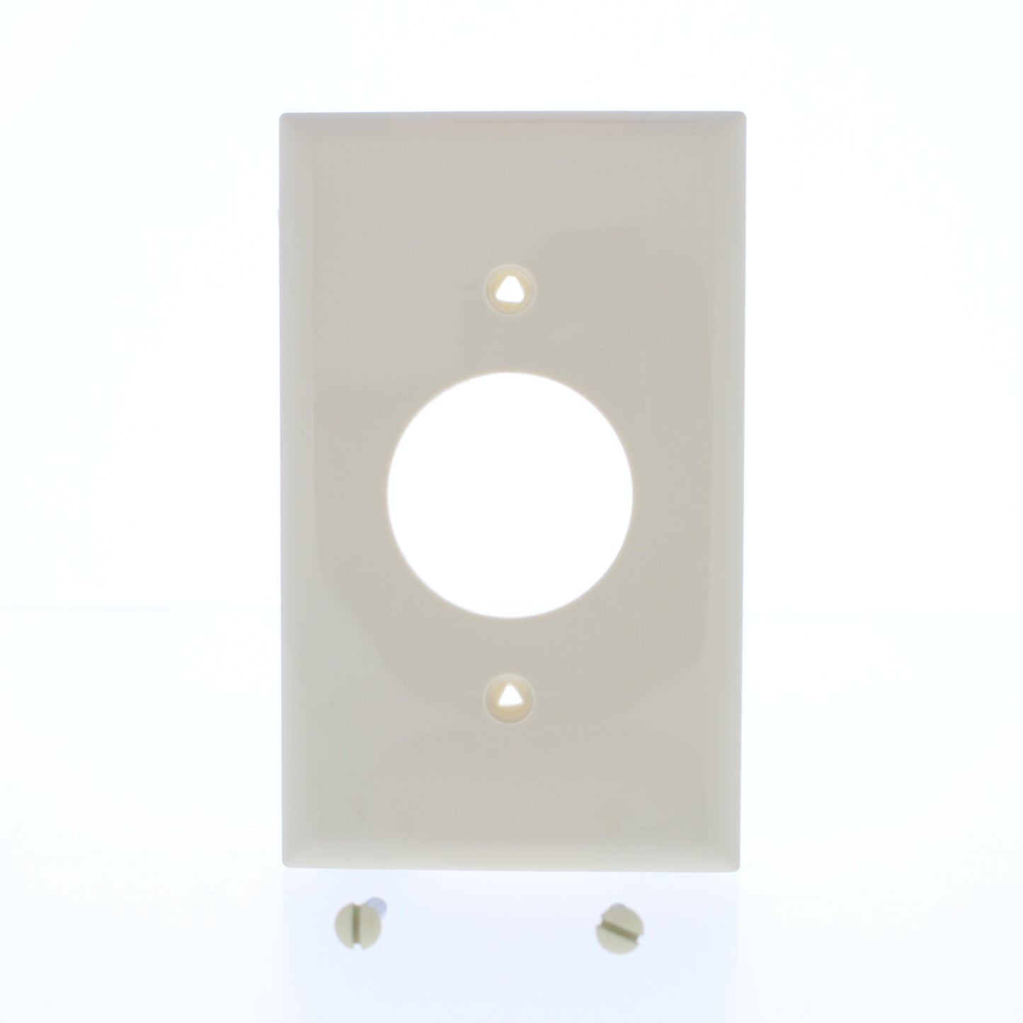 Eaton 5131V Ivory 1-Gang 1.406in. Outlet Unbreakable Standard Wallplate Cover