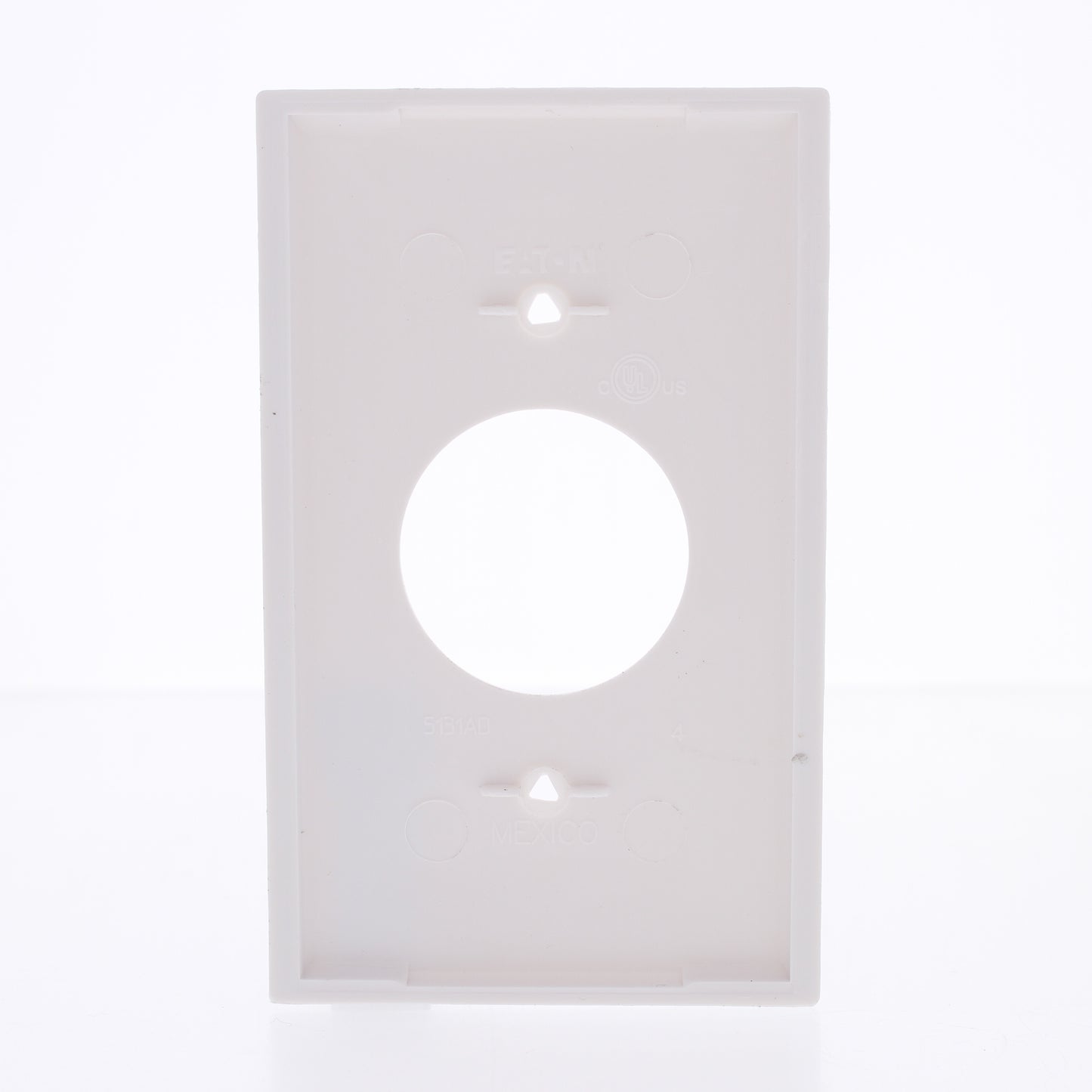 Eaton 5131W White 1-Gang Single 1.406" Receptacle Nylon Wallplate Covers 15-Pack