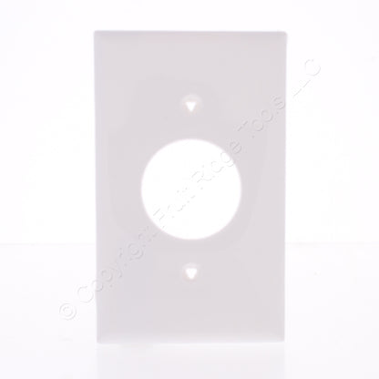 Eaton 5131W White 1-Gang 1.406in. Outlet Unbreakable Standard Wallplate Cover