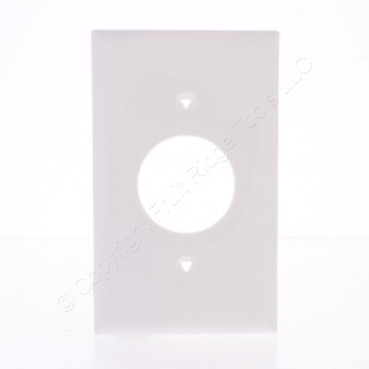 Eaton 5131W White 1-Gang 1.406in. Outlet Unbreakable Standard Wallplate Cover