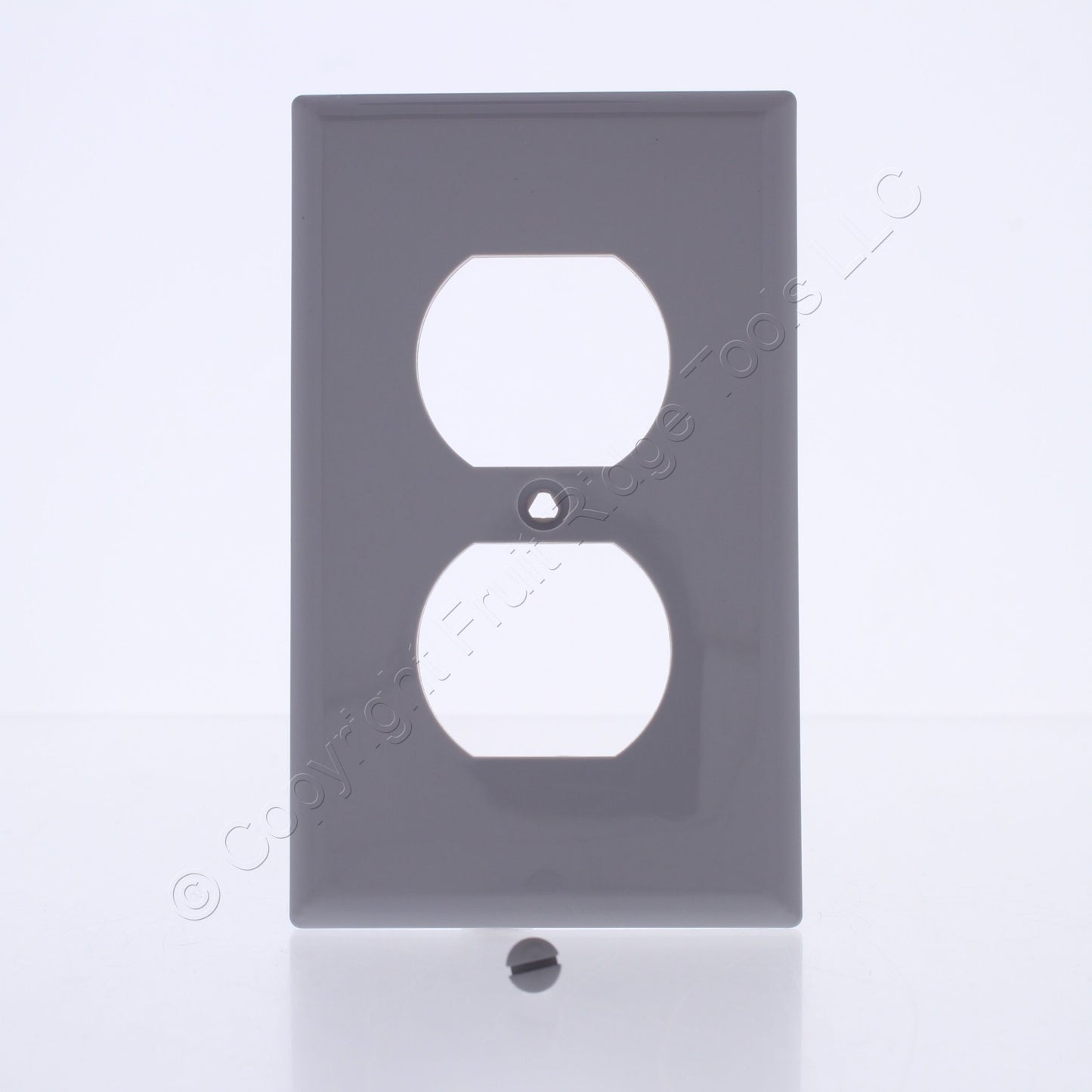 Eaton 5132GY Gray 1-Gang Duplex Outlet Unbreakable Nylon Standard Size Wallplate