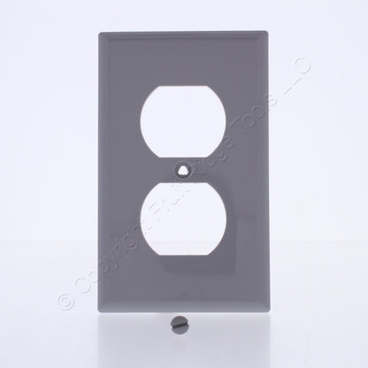 Eaton 5132GY Gray 1-Gang Duplex Outlet Unbreakable Nylon Standard Size Wallplate