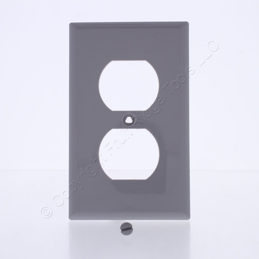 Eaton 5132GY Gray 1-Gang Duplex Outlet Unbreakable Nylon Standard Size Wallplate