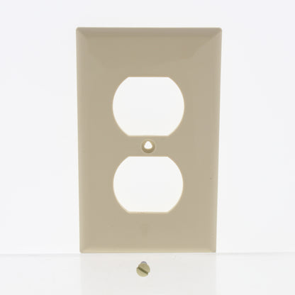 Eaton 5132V Ivory 1-Gang Duplex Unbreakable Nylon Standard Wallplate Cover 10pcs