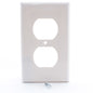 Eaton 5132W White 1-Gang Duplex Receptacle Outlet Unbreakable Nylon Wallplate