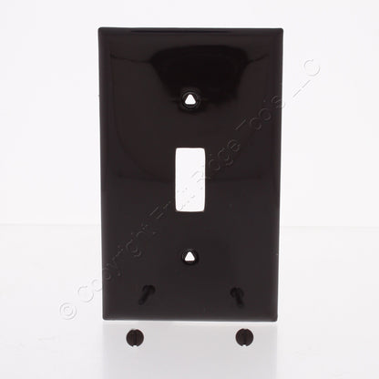 Eaton 5134B Brown 1-Gang Toggle Switch Unbreakable Nylon Standard Size Wallplate