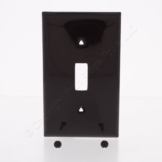 Eaton 5134B Brown 1-Gang Toggle Switch Unbreakable Nylon Standard Size Wallplate