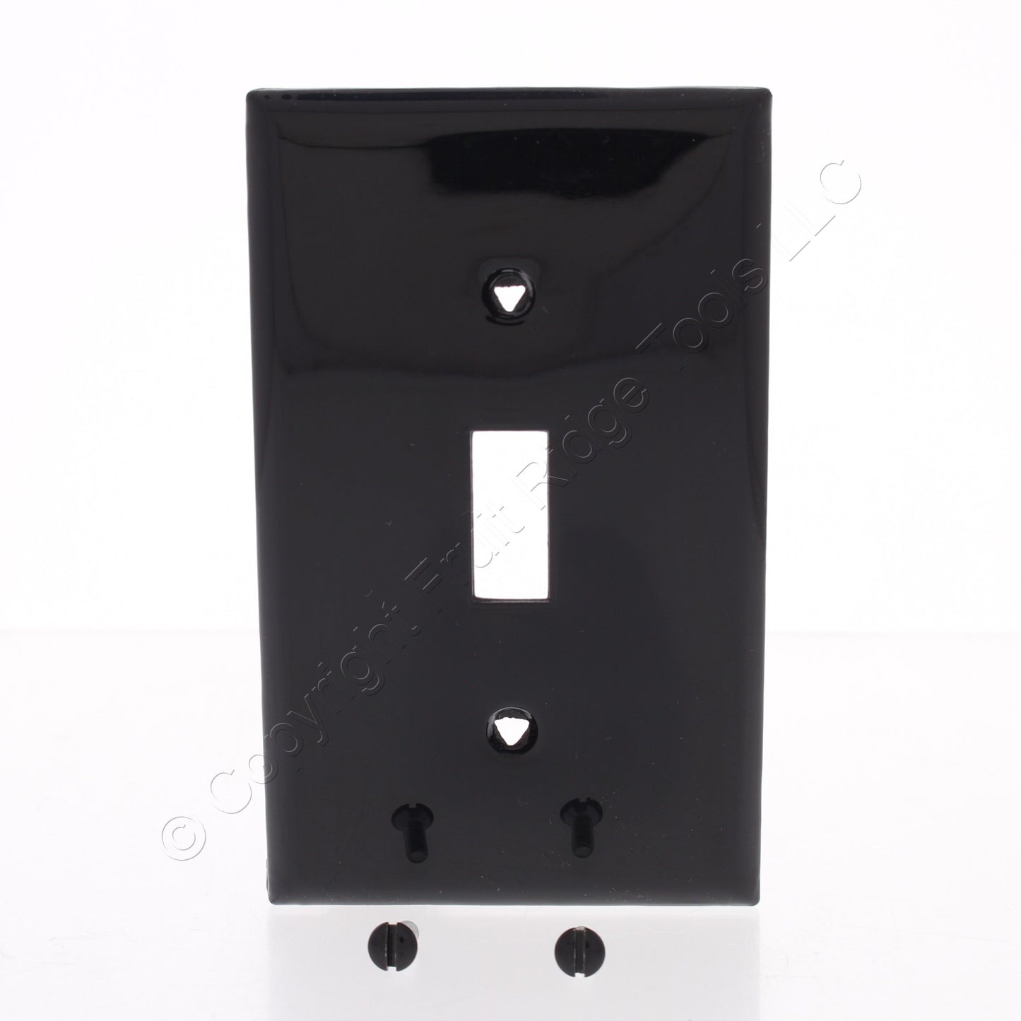 Eaton 5134BKSP Black 1-Gang Toggle Unbreakable Nylon Standard Wallplate Cover