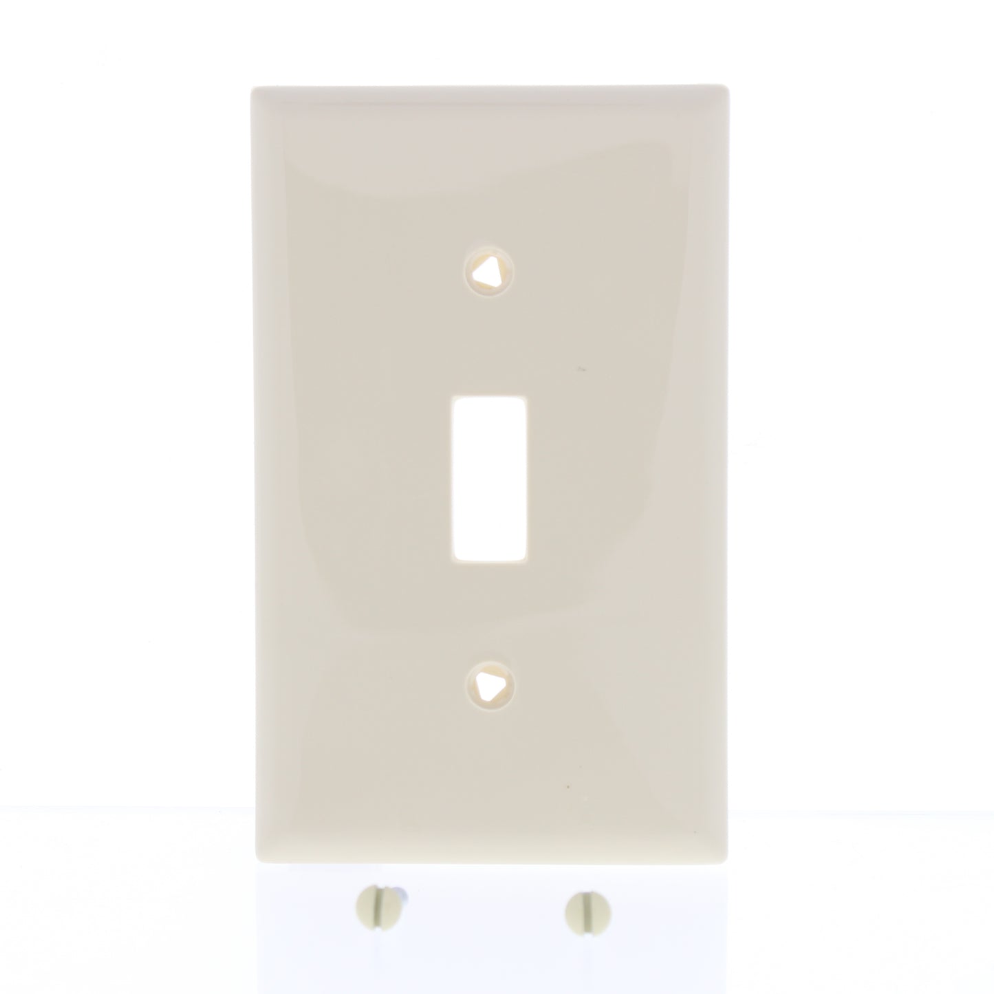 Eaton 5134V Ivory 1-Gang Toggle Unbreakable Nylon Standard Wallplate Cover 10pcs