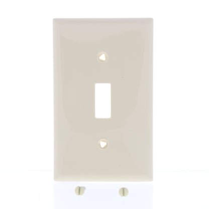 Eaton 5134V Ivory 1-Gang Toggle Unbreakable Nylon Standard Wallplate Cover 10pcs