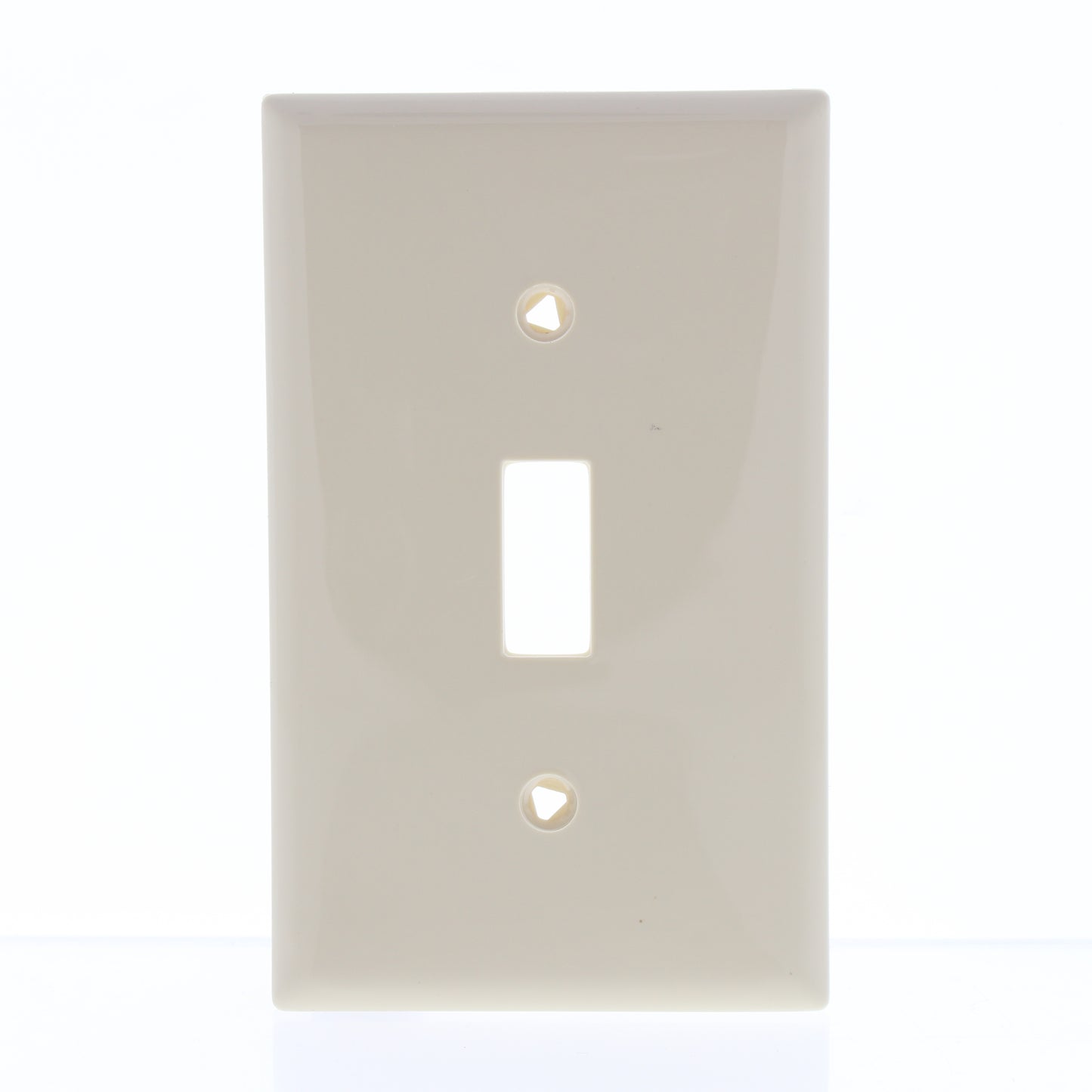 Eaton 5134V Ivory 1-Gang Toggle Unbreakable Nylon Standard Wallplate Cover 10pcs