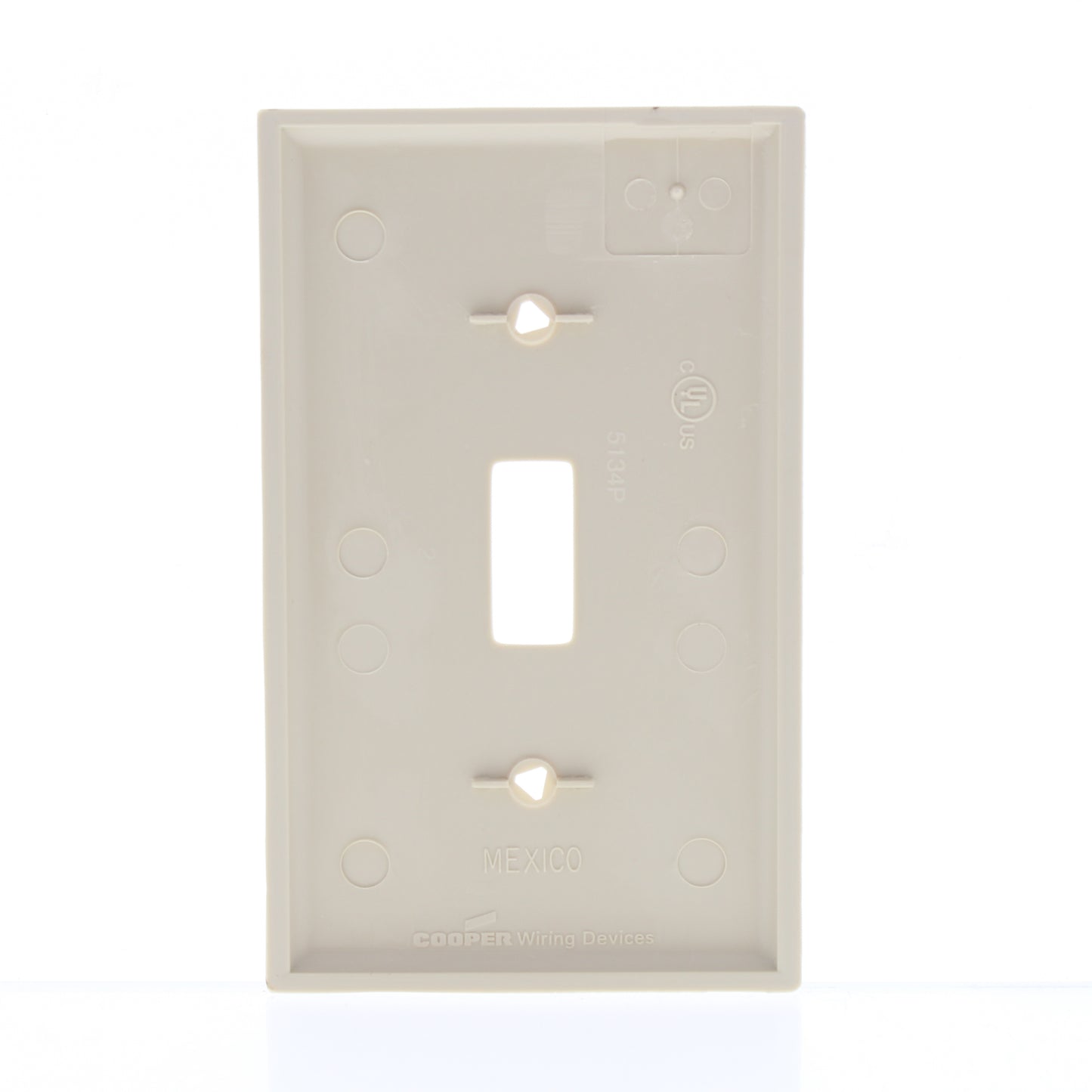 Eaton 5134V Ivory 1-Gang Toggle Unbreakable Nylon Standard Wallplate Cover 10pcs