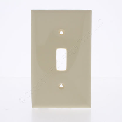 Eaton 5134V Ivory 1-Gang Toggle Switch Unbreakable Nylon Standard Size Wallplate
