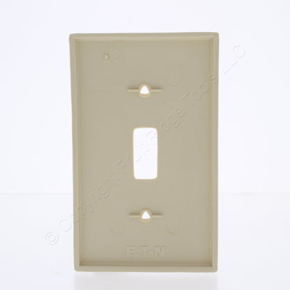 Eaton 5134V Ivory 1-Gang Toggle Switch Unbreakable Nylon Standard Size Wallplate