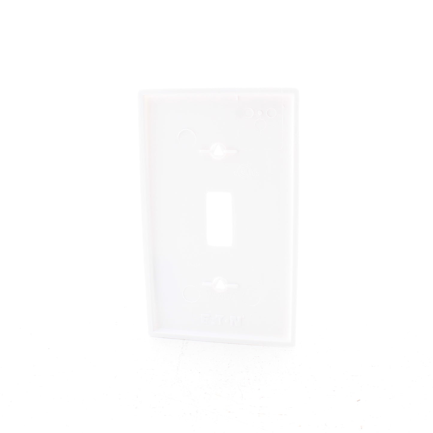 Eaton 5134W White 1-Gang Toggle Unbreakable Nylon Standard Wallplate Cover 10pcs