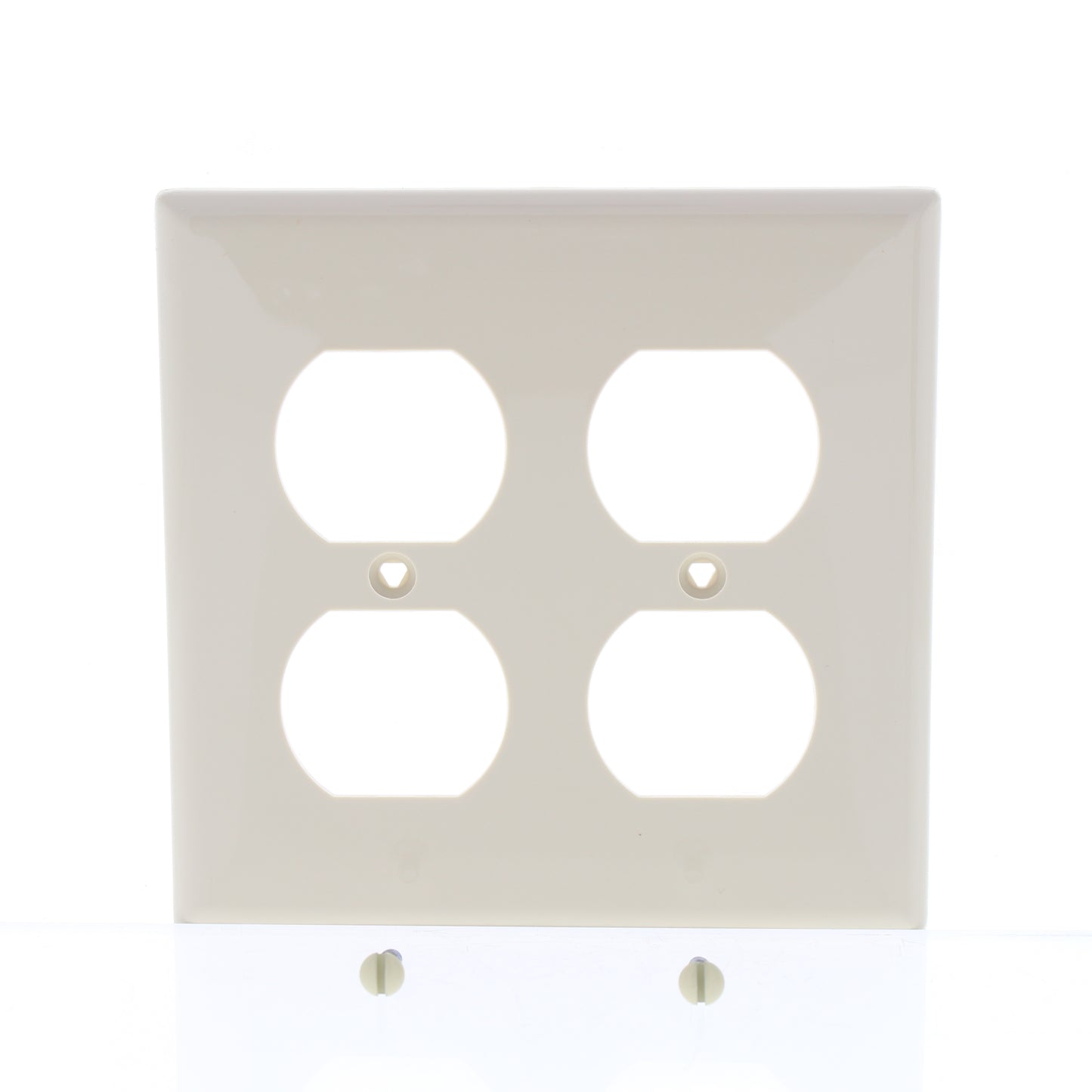 Eaton 5150V Ivory 1-Gang Duplex Unbreakable Nylon Standard Wallplate Cover 10pcs