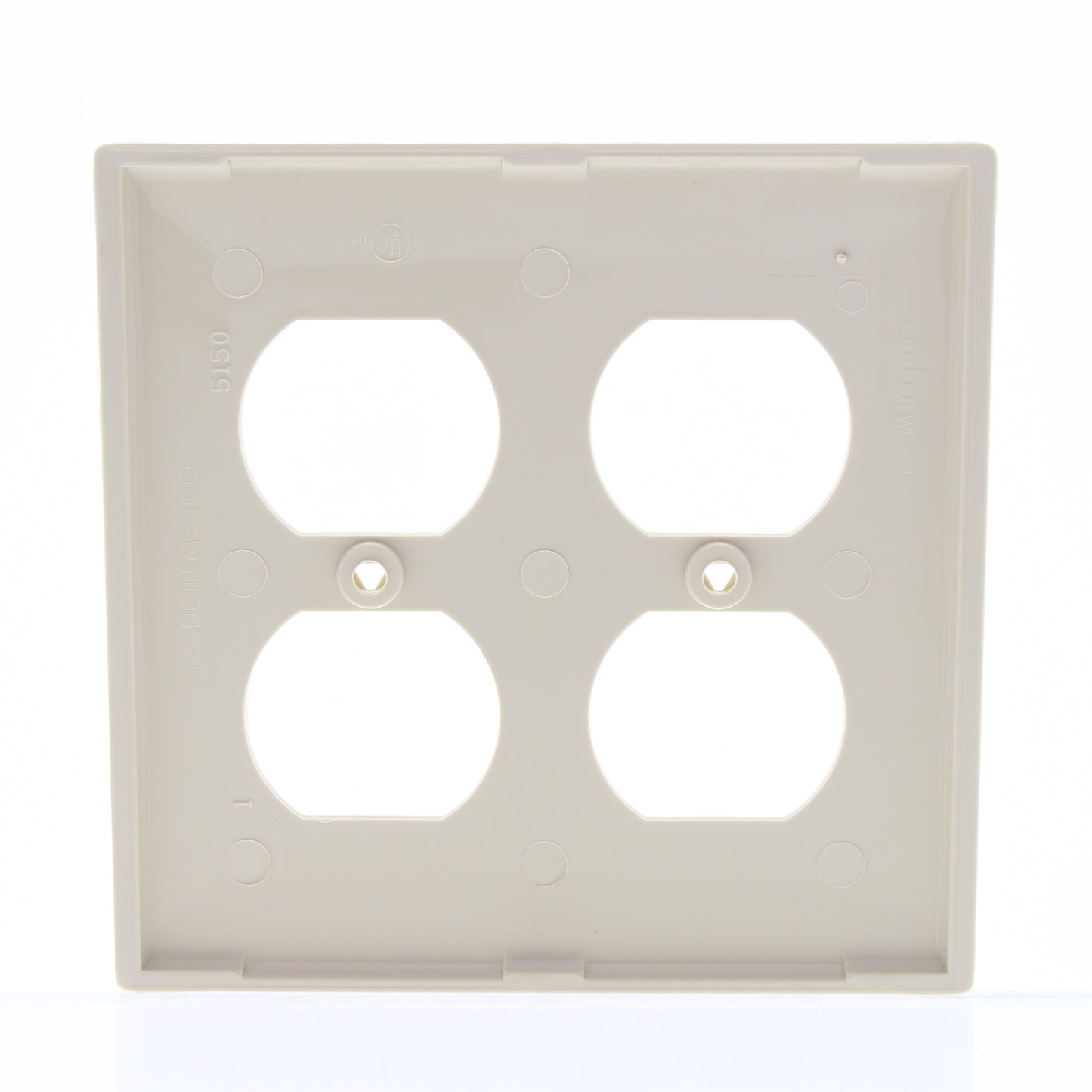 Eaton 5150V Ivory 1-Gang Duplex Unbreakable Nylon Standard Wallplate Cover 10pcs