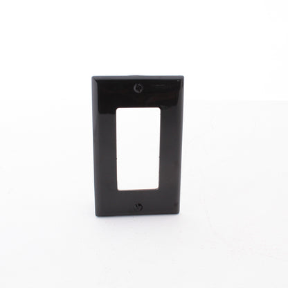 Eaton 5151BK Black 1-Gang Decorator Unbreakable Nylon Standard Wallplate Cover