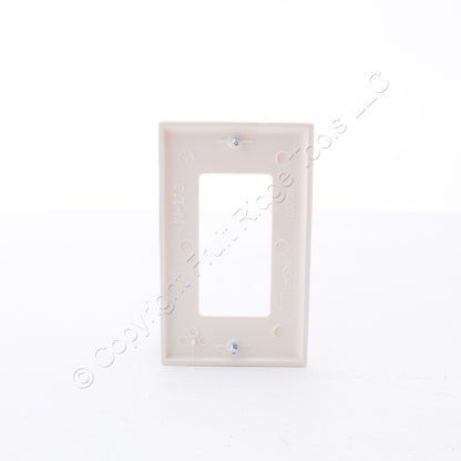 Eaton 5151LA Light Almond 1-Gang Decorator Rocker GFCI GFI Nylon Wallplate Cover