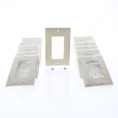 Eaton 5151V Ivory 1-Gang Decorator Unbreakable Standard Wallplate Cover 15pcs