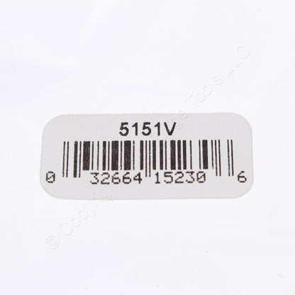 Eaton 5151V Ivory 1-Gang Decorator Unbreakable Nylon Standard Wallplate Cover