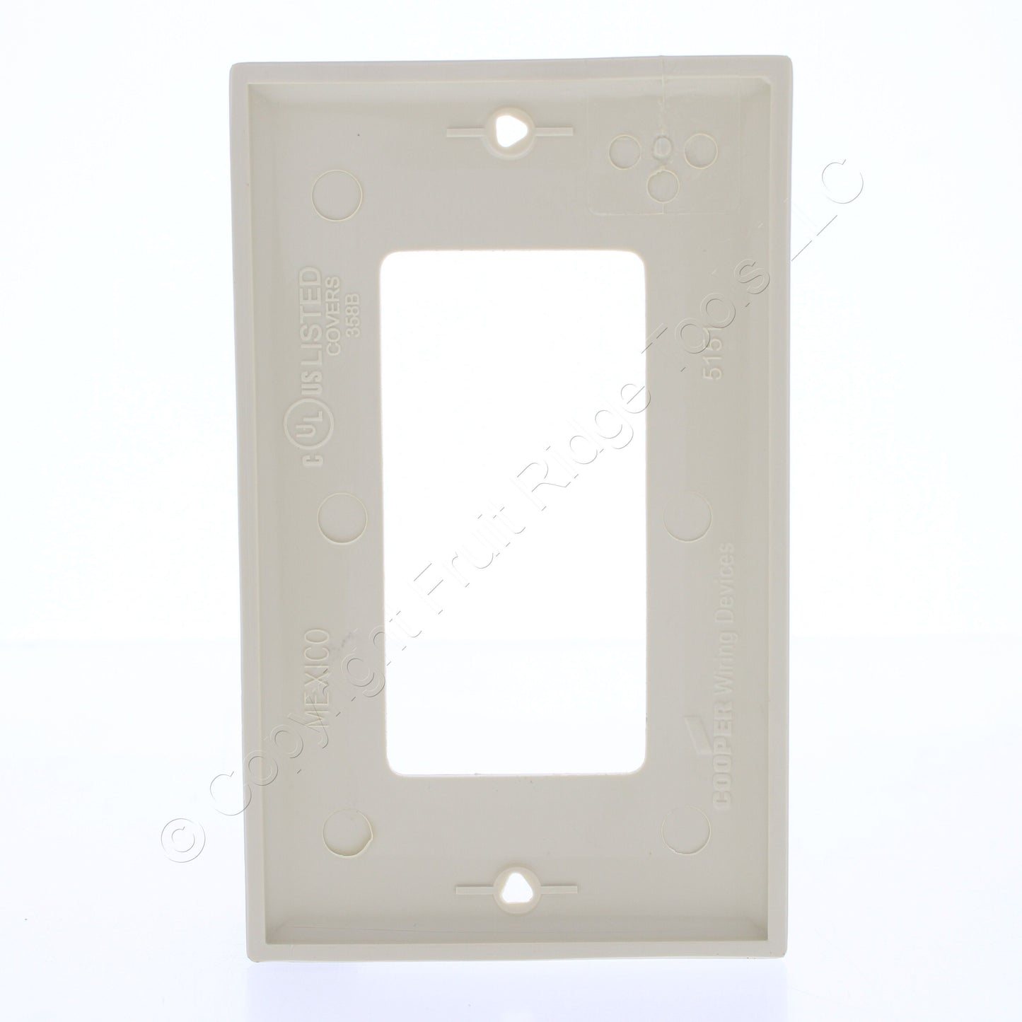 Eaton 5151V Ivory 1-Gang Decorator Unbreakable Nylon Standard Wallplate Cover