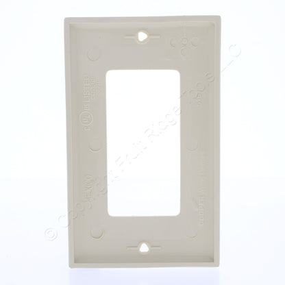 Eaton 5151V Ivory 1-Gang Decorator Unbreakable Nylon Standard Wallplate Cover