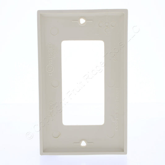 Eaton 5151V Ivory 1-Gang Decorator Unbreakable Nylon Standard Wallplate Cover