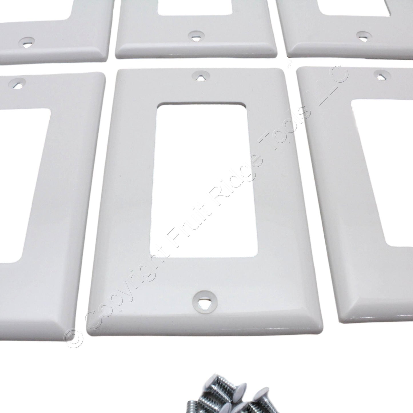 Eaton 5151W White 1-Gang Unbreakable Decorator Standard Wallplate Cover 15pcs