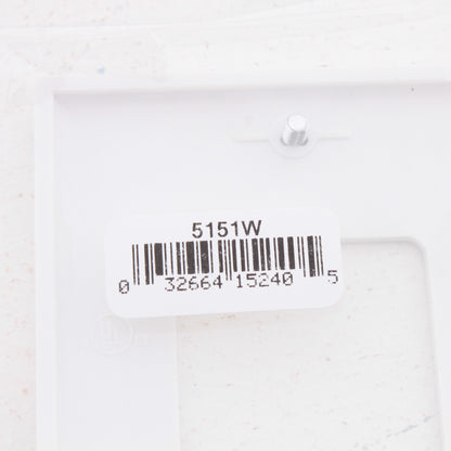 Eaton 5151W White 1-Gang Decorator Unbreakable Nylon Standard Wallplate Cover