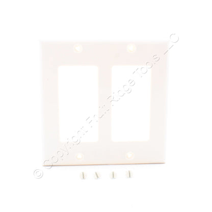 Eaton 5152LA Light Almond 2-Gang Decorator Nylon Wallplates GFCI Covers 10-Pack