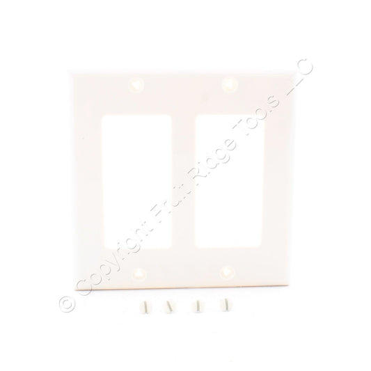 Eaton 5152LA Light Almond 2-Gang Decorator Nylon Wallplates GFCI Covers 10-Pack