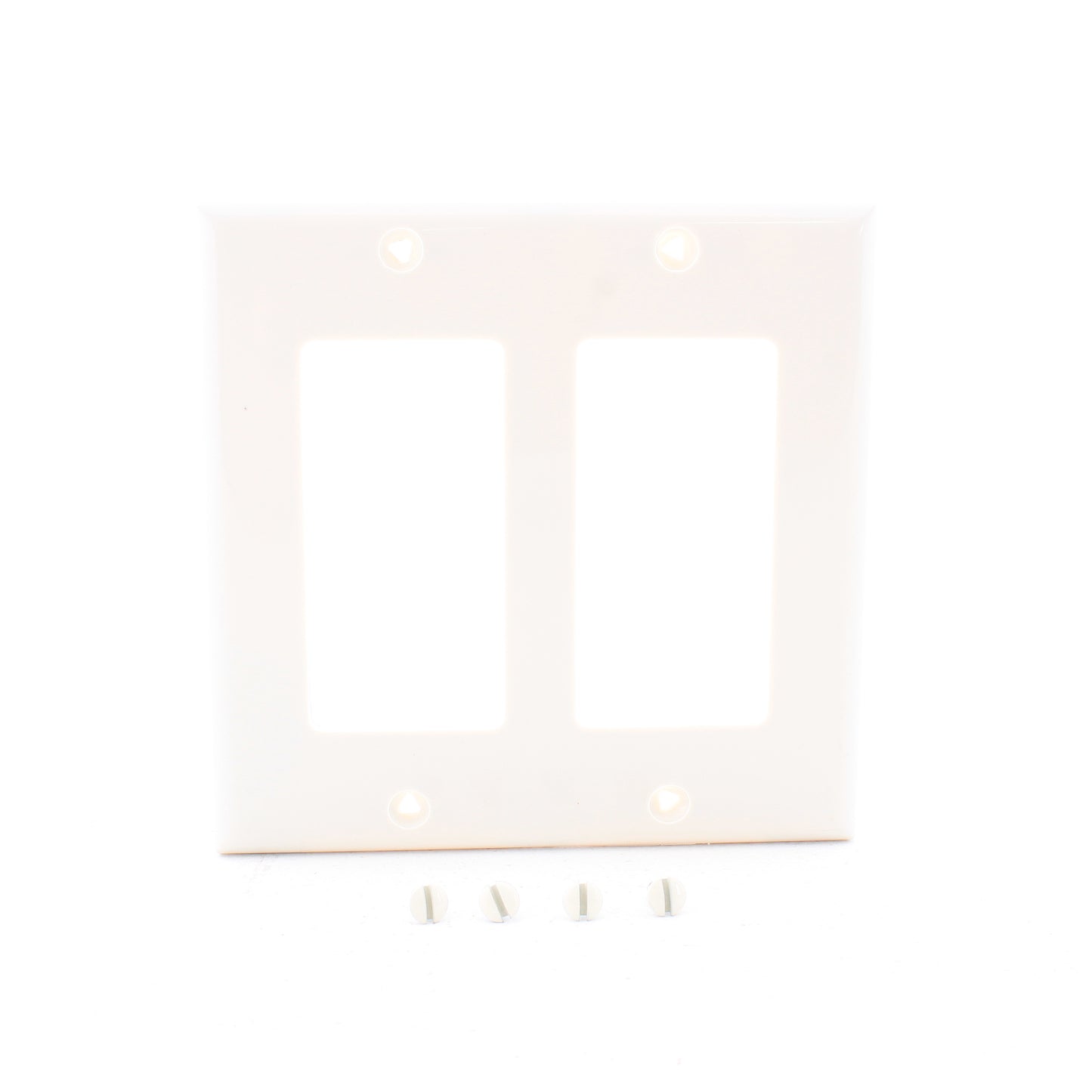 Eaton 5152LA Light Almond 2-Gang Decorator GFI Unbreakable Nylon Wallplate Cover