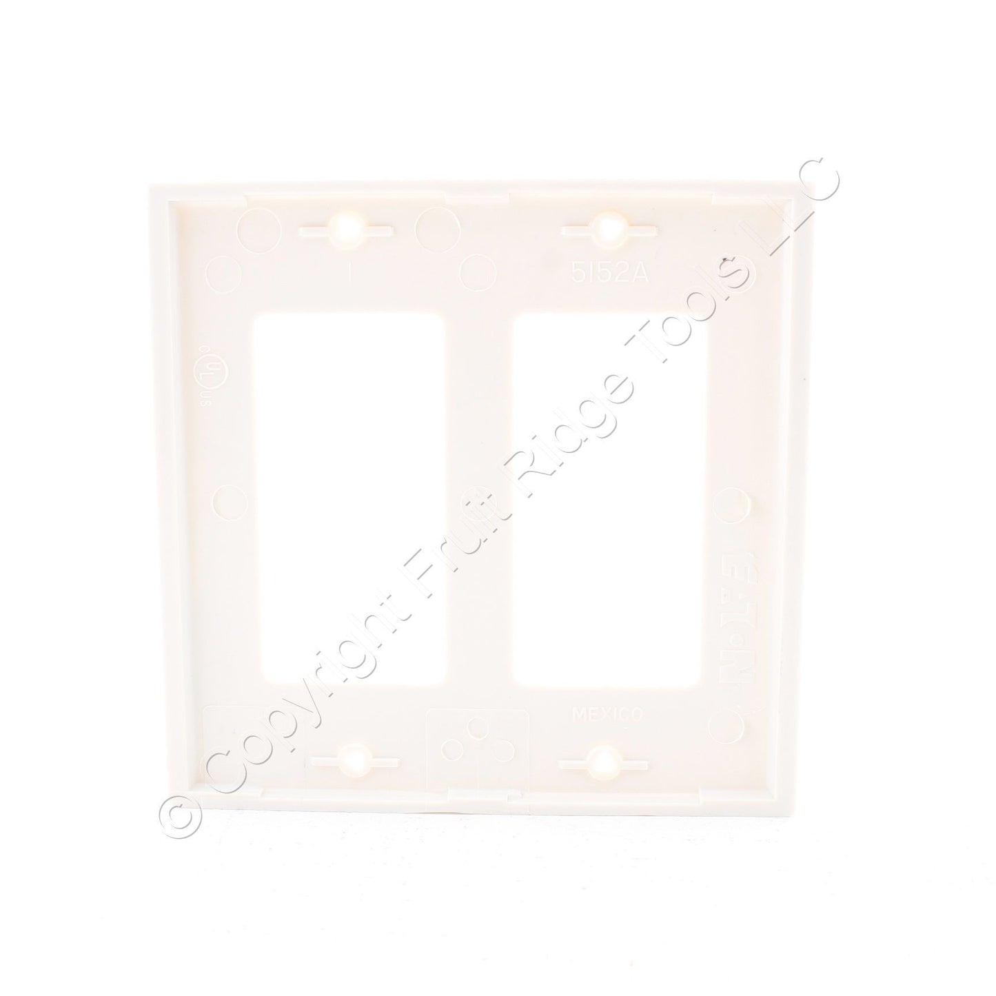 Eaton 5152LA Light Almond 2-Gang Decorator Nylon Wallplates GFCI Covers 10-Pack