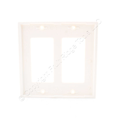 Eaton 5152LA Light Almond 2-Gang Decorator Nylon Wallplates GFCI Covers 10-Pack