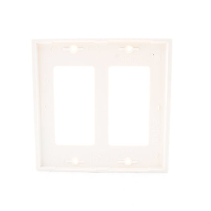 Eaton 5152LA Light Almond 2-Gang Decorator GFI Unbreakable Nylon Wallplate Cover