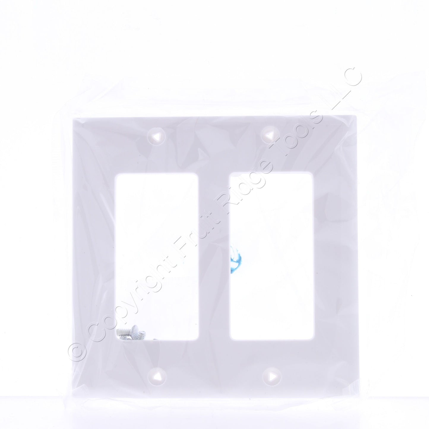 Eaton 5152W White 2-Gang Decorator Unbreakable Standard Wallplate Cover 10pcs