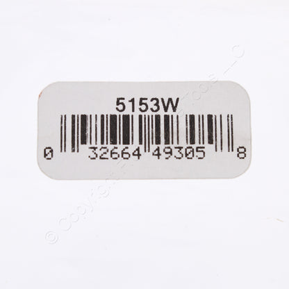 Eaton 5153W White 2-Gang Toggle Switch Decorator GFI Unbreakable Nylon Wallplate