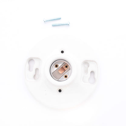 Eaton 604-SP Porcelain Ceiling Lampholder Keyless Light Socket 660W 4-Terminal