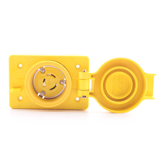 Eaton 7314RW Watertight Locking Outlet Receptacle Flip Lid Non-nema 20A 125/250V