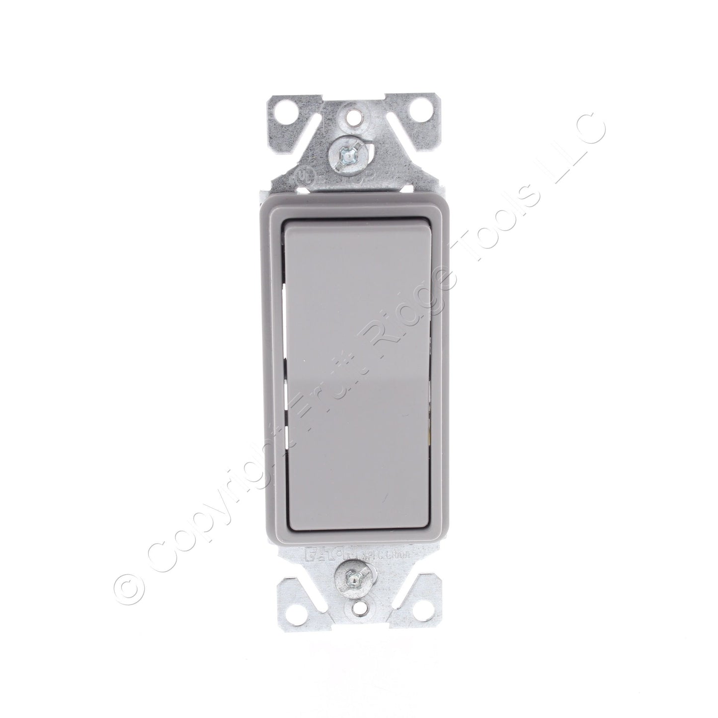 Eaton 7501GY Gray 15A Single Pole Decorator Rocker Light Switch 120/277V