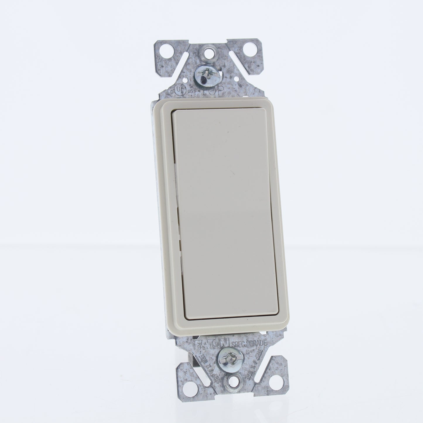 Eaton Light Almond Decorator Rocker Light Switch 15A Single Pole Bulk 7501LA