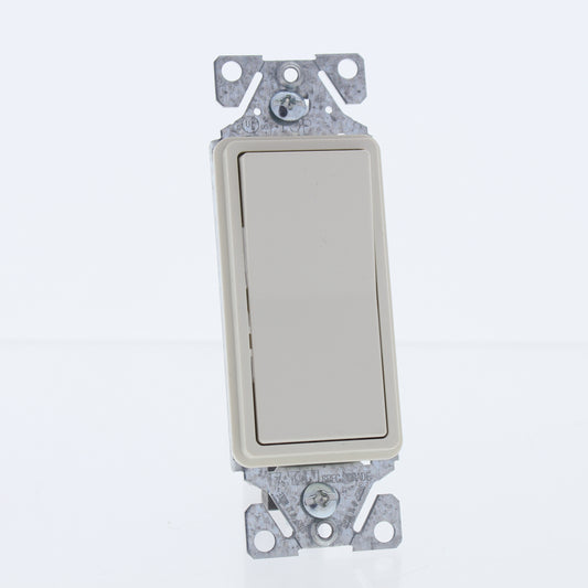 Eaton Light Almond Decorator Rocker Light Switch 15A Single Pole Bulk 7501LA