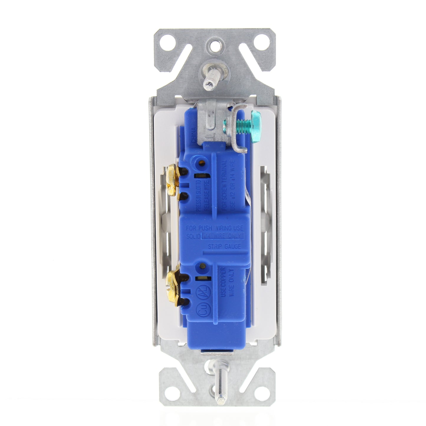 Eaton 7501W White Decorator Rocker Wall Light Switches 15A Single Pole 10-Pack