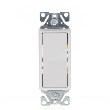 Eaton 7501W White Residential Single Pole ON/OFF Decorator Rocker Switch 15A