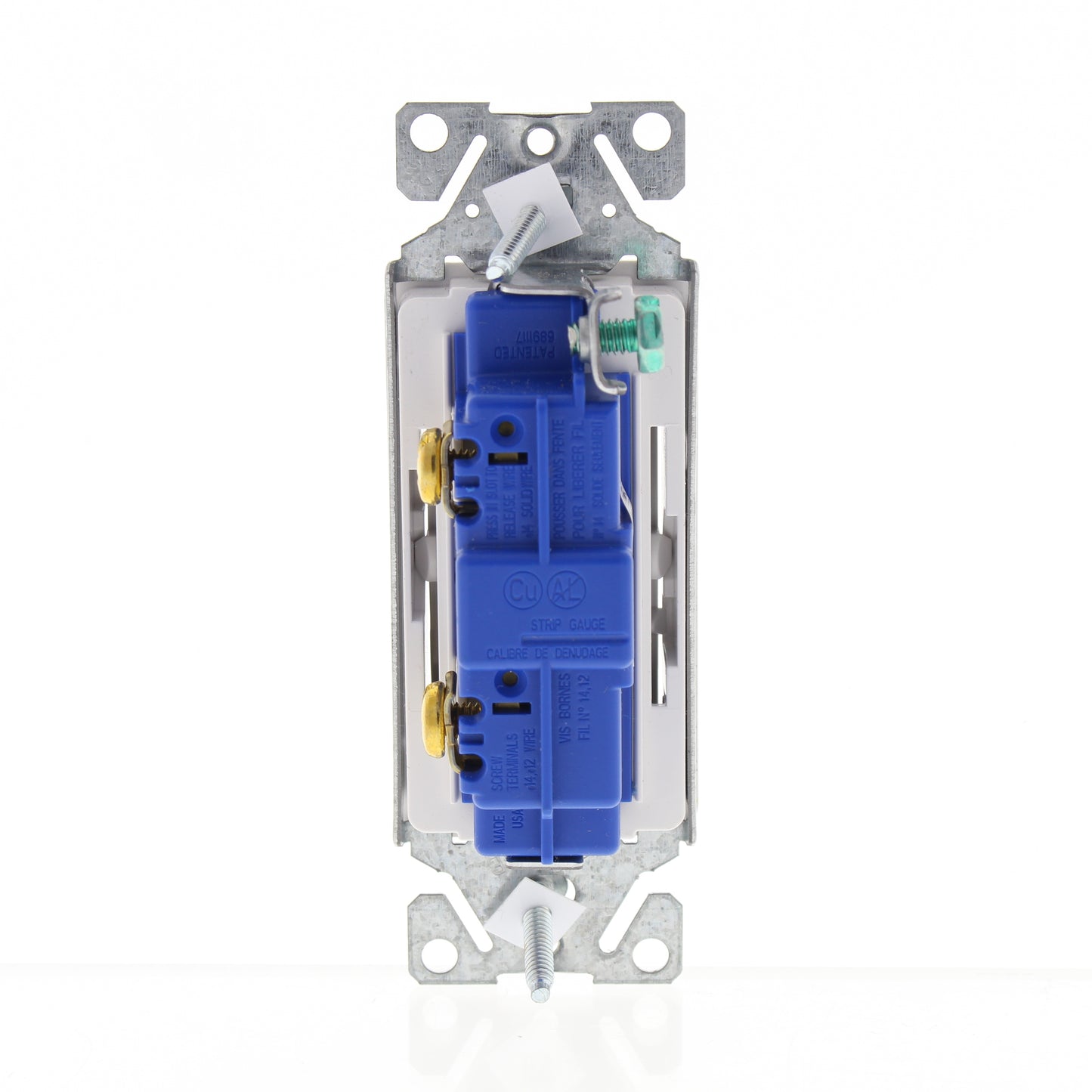Eaton 7501W White Residential Single Pole ON/OFF Decorator Rocker Switch 15A